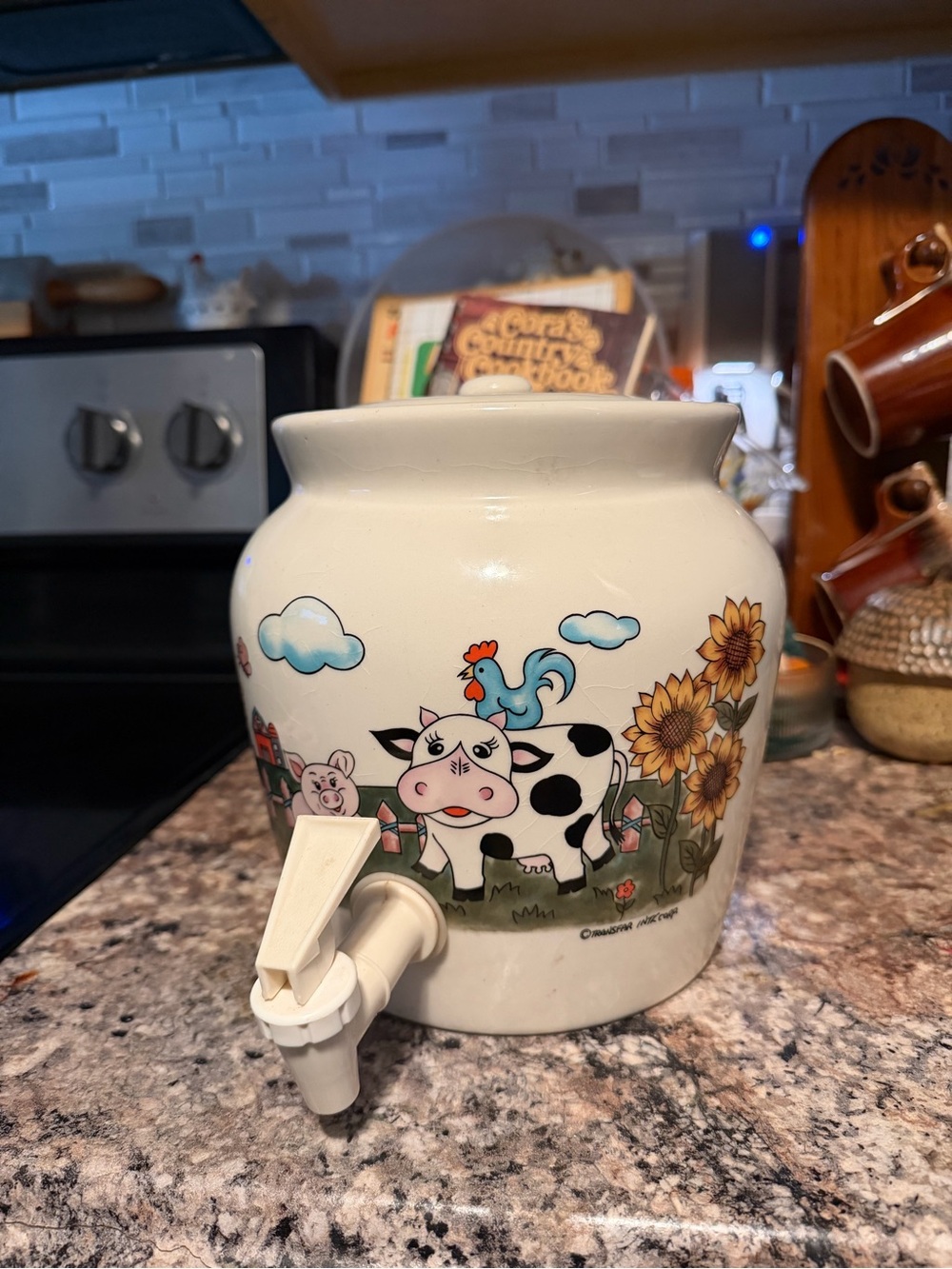 Vintage Ceramic Farm Animal jug with spout